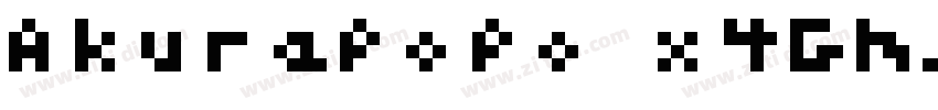 Akurapopo x4Gm字体转换